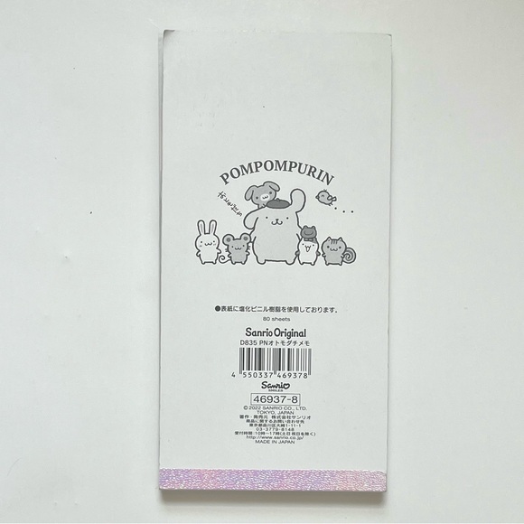 Sanrio Pompompurin kawaii memo pad with index tabs - Picture 16 of 16